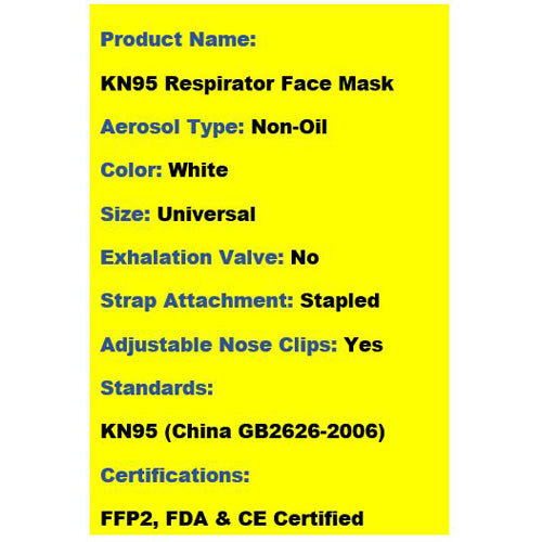 OSM-FFP2 CE Certified KN95 Masks (100 count)