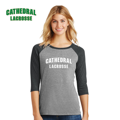 Cathedral - DM136L District Made® Ladies Perfect Tri® 3/4-Sleeve Raglan
