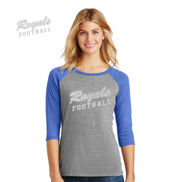 Southeastern - DM136L-m District Made® Ladies Perfect Tri™ 3/4-Sleeve Raglan