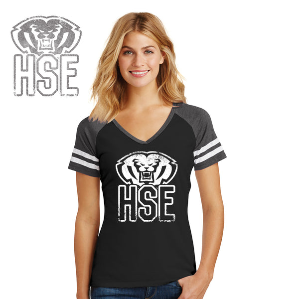 Southeastern - DM476-h District Made® Ladies Game V-Neck Tee
