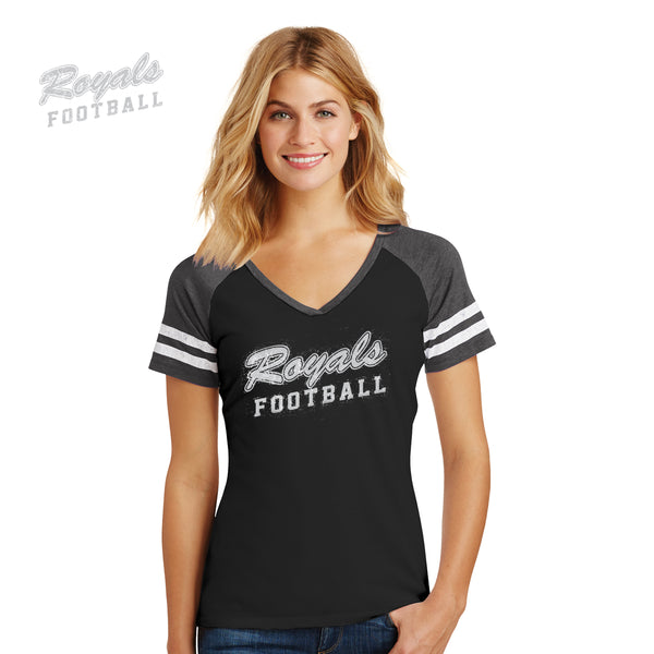 Southeastern - DM476-m District Made® Ladies Game V-Neck Tee