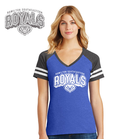 Southeastern - DM476-i District Made® Ladies Game V-Neck Tee