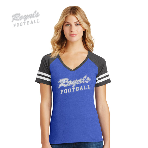 Southeastern - DM476-m District Made® Ladies Game V-Neck Tee
