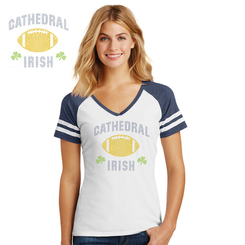 Cathedral - DM476 District Made® Ladies Game V-Neck Tee
