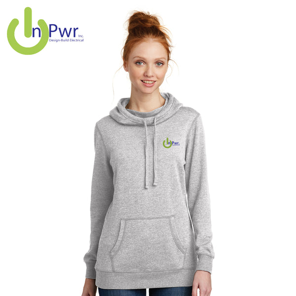 InPwr - DM493 District ® Women’s Lightweight Fleece Hoodie