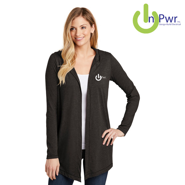 InPwr - DT156 District ® Women’s Perfect Tri ® Hooded Cardigan