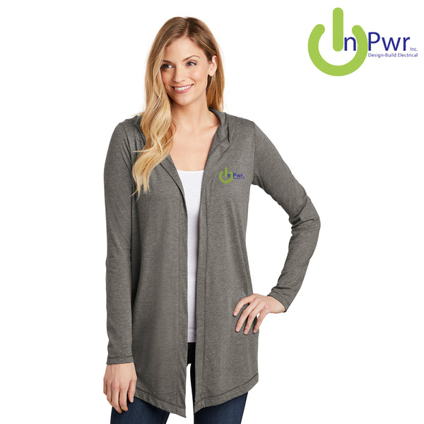 InPwr - DT156 District ® Women’s Perfect Tri ® Hooded Cardigan
