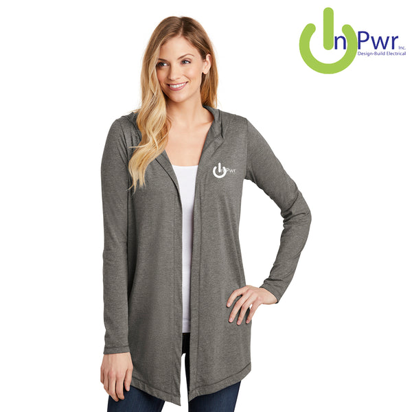 InPwr - DT156 District ® Women’s Perfect Tri ® Hooded Cardigan