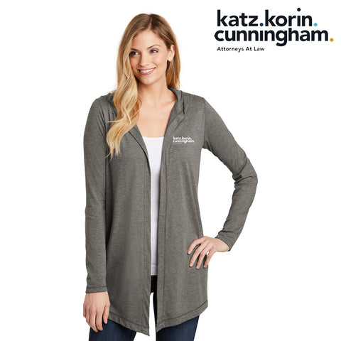 KKC - DT156 District ® Women’s Perfect Tri ® Hooded Cardigan