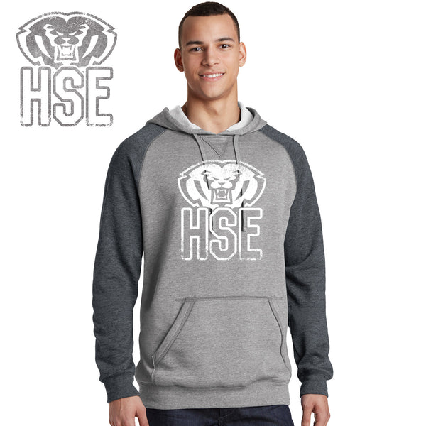 Southeastern - DT196-h District® Young Mens Lightweight Fleece Raglan Hoodie