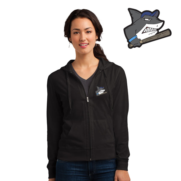 Sharks - DT2100 District® Juniors Jersey Full-Zip Hoodie