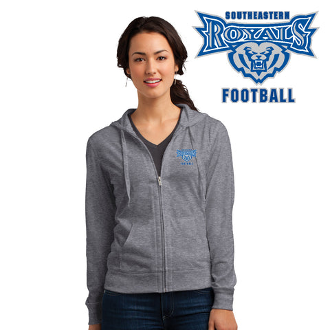 Southeastern - DT2100-b District® Jersey Full-Zip Hoodie