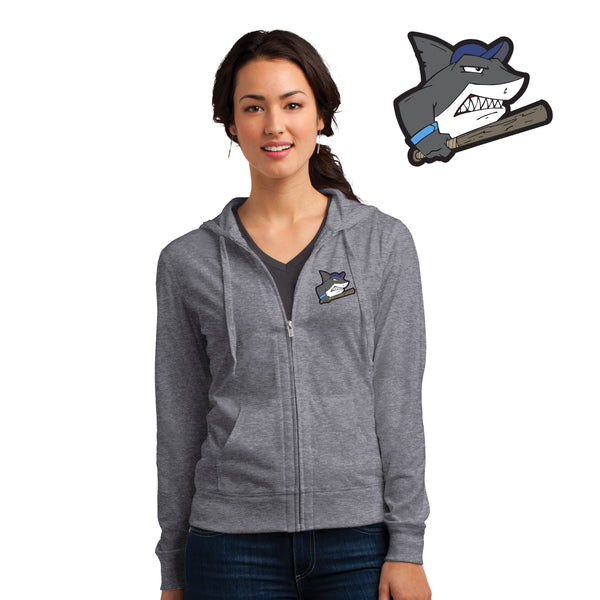 Sharks - DT2100 District® Juniors Jersey Full-Zip Hoodie