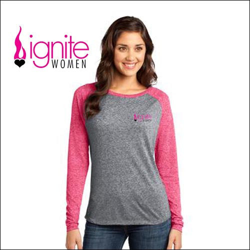 Ignite DT262 District® - Juniors Microburn™ Long Sleeve Raglan Tee