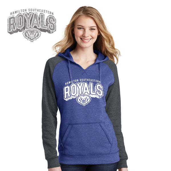 Southeastern - DT296-i District® Juniors Lightweight Fleece Raglan Hoodie