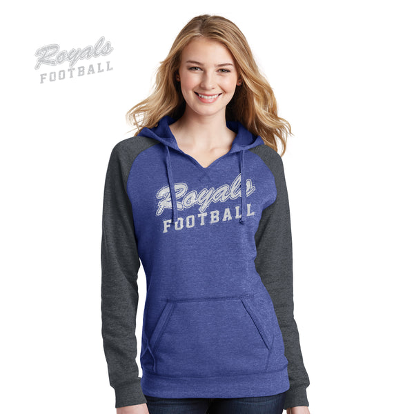 Southeastern - DT296-m District® Juniors Lightweight Fleece Raglan Hoodie