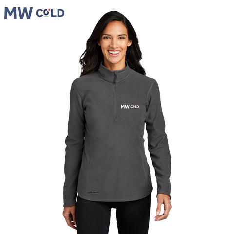 MWCold - EB227 Eddie Bauer® Ladies 1/2-Zip Microfleece Jacket