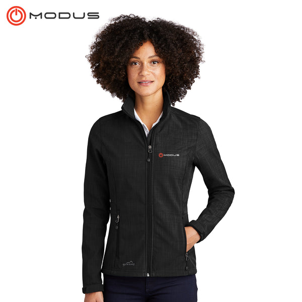 Modus - EB533 Eddie Bauer® Ladies Shaded Crosshatch Soft Shell Jacket