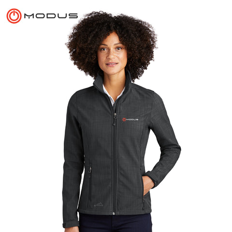 Modus - EB533 Eddie Bauer® Ladies Shaded Crosshatch Soft Shell Jacket