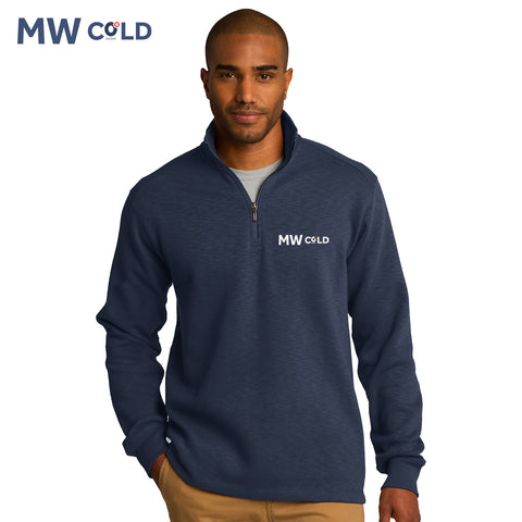MWCold - F295 Port Authority® Slub Fleece 1/4-Zip Pullover