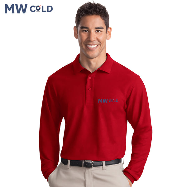 MWCold - K500LS Port Authority® Silk Touch™ Long Sleeve Polo