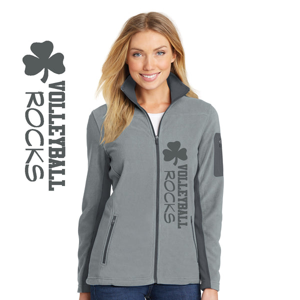 Rocks Volleyball - L233-d Port Authority® Ladies Summit Fleece Full-Zip Jacket
