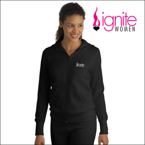 Ignite L265 Sport-Tek® Ladies Full-Zip Hooded Fleece Jacket