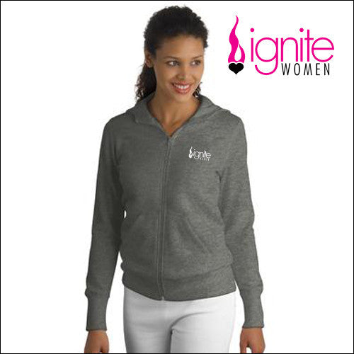 Ignite L265 Sport-Tek® Ladies Full-Zip Hooded Fleece Jacket