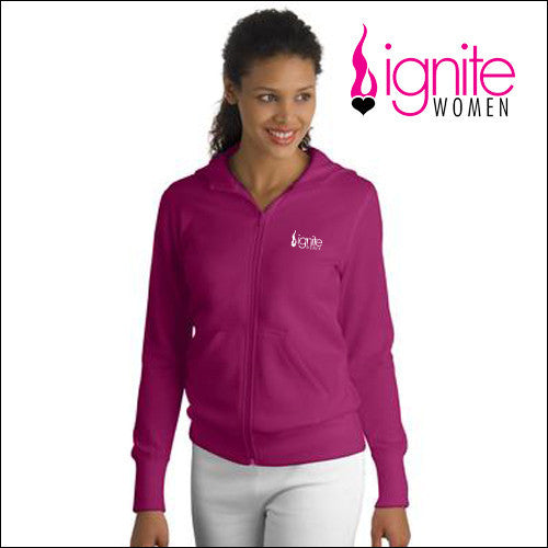 Ignite L265 Sport-Tek® Ladies Full-Zip Hooded Fleece Jacket