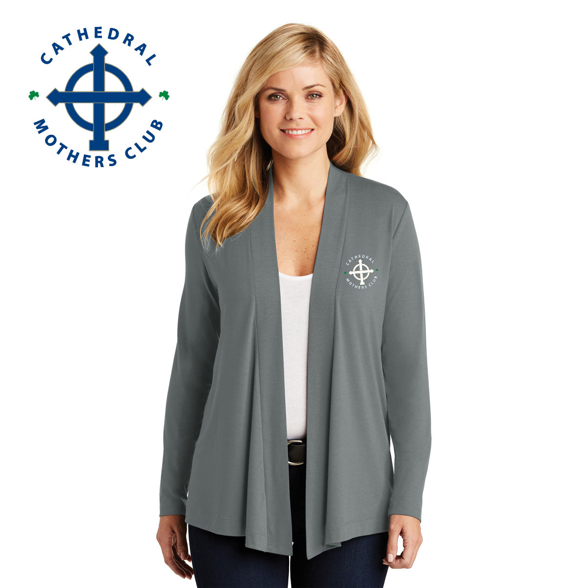Port authority ladies concept knit cardigan top