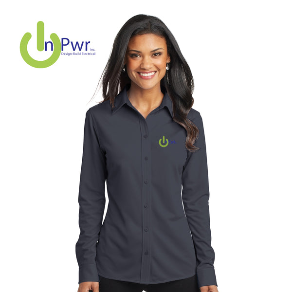 InPwr - L570 Port Authority® Ladies Dimension Knit Dress Shirt