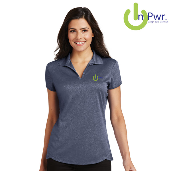 InPwr - L576 Port Authority® Ladies Trace Heather Polo
