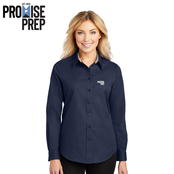 Promise Prep - L608 Port Authority® Ladies Long Sleeve Easy Care Shirt