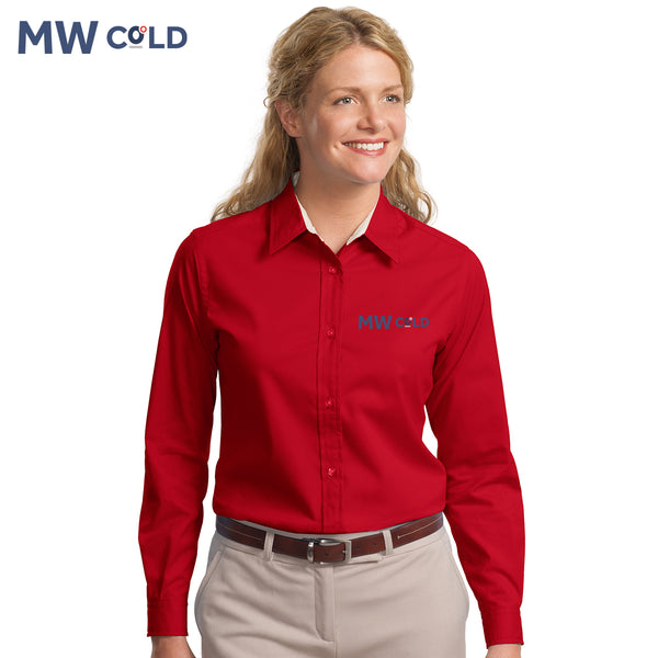 MWCold - L608 Port Authority® Ladies Long Sleeve Easy Care Shirt