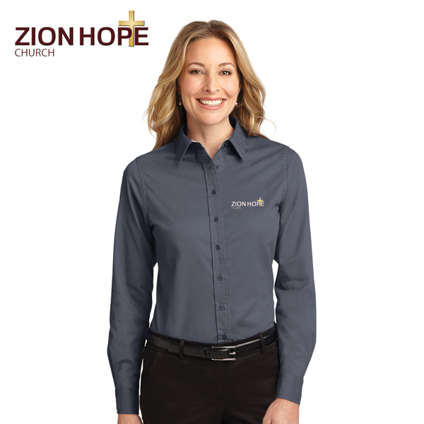 Zion Hope - L608 Port Authority® Ladies Long Sleeve Easy Care Shirt