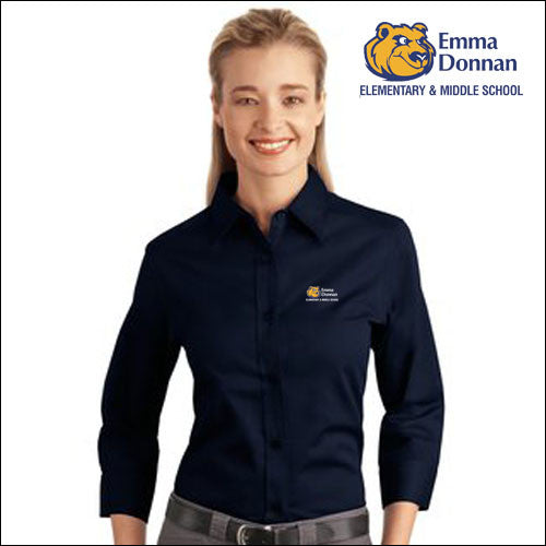 Emma L612 Port Authority® Ladies 3/4-Sleeve Easy Care Shirt