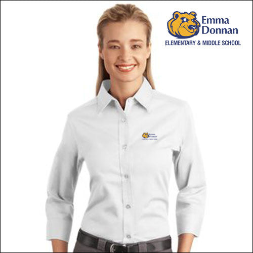Emma L612 Port Authority® Ladies 3/4-Sleeve Easy Care Shirt