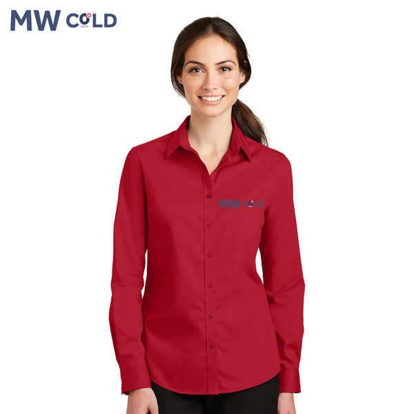 MWCold - L663 Port Authority® Ladies SuperPro™ Twill Shirt