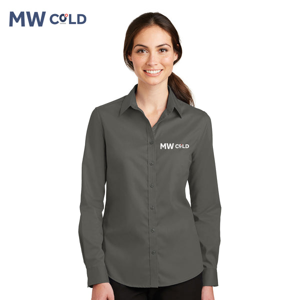 MWCold - L663 Port Authority® Ladies SuperPro™ Twill Shirt
