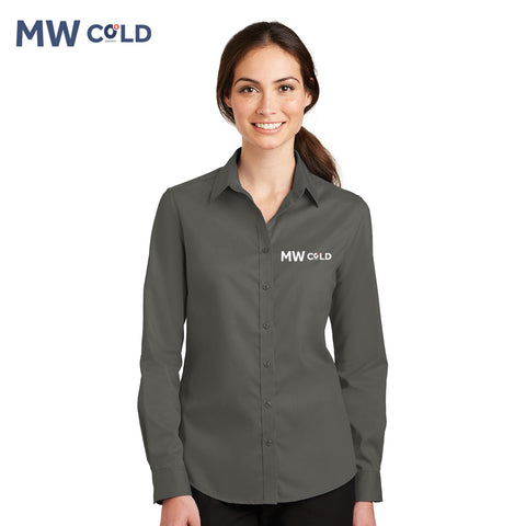 MWCold - L663 Port Authority® Ladies SuperPro™ Twill Shirt