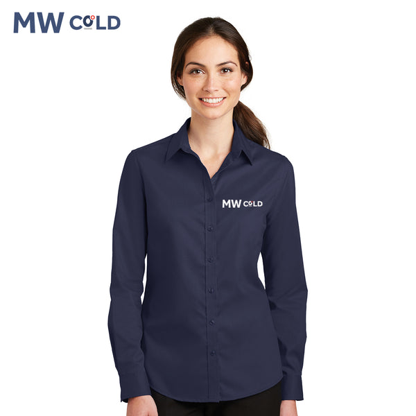 MWCold - L663 Port Authority® Ladies SuperPro™ Twill Shirt