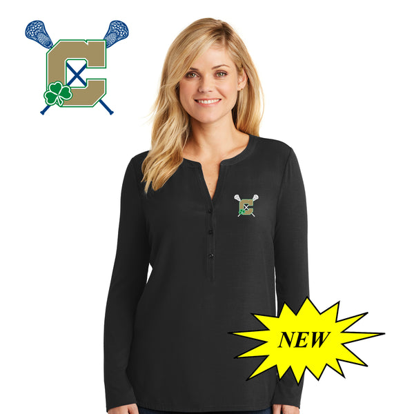 Cathedral - LK5432 Port Authority® Ladies Concept Henley Tunic