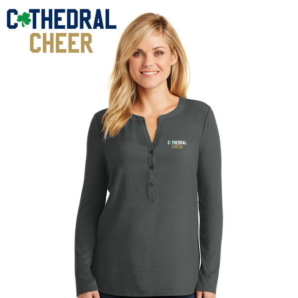 Cathedral - LK5432 Port Authority® Ladies Concept Henley Tunic