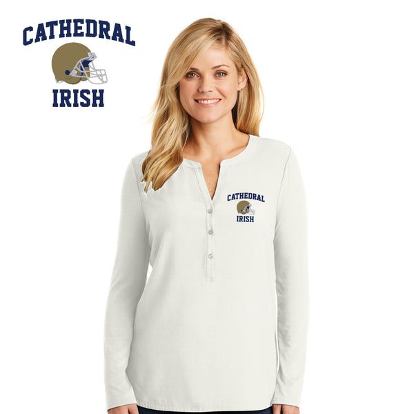 Cathedral - LK5432 Port Authority® Ladies Concept Henley Tunic