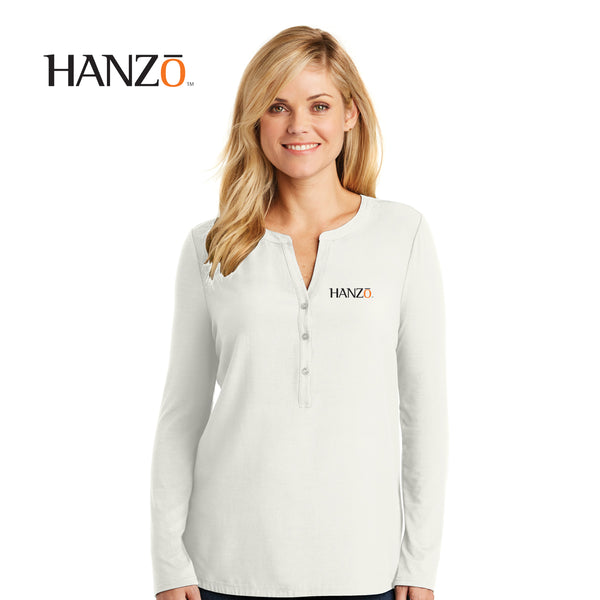 Hanzo - LK5432 Port Authority® Ladies Concept Henley Tunic