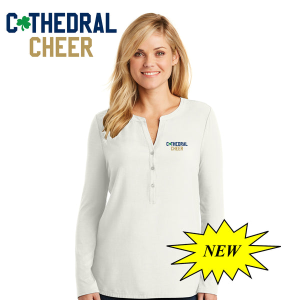 Cathedral - LK5432 Port Authority® Ladies Concept Henley Tunic