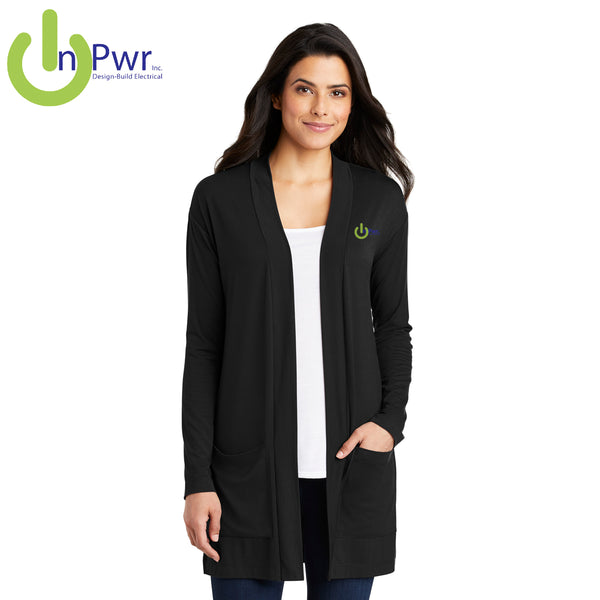 InPwr - LK5434 Port Authority ® Ladies Concept Long Pocket Cardigan