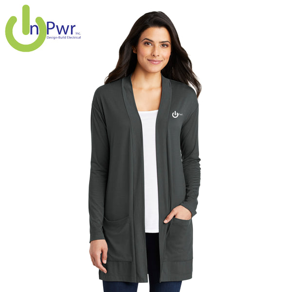 InPwr - LK5434 Port Authority ® Ladies Concept Long Pocket Cardigan