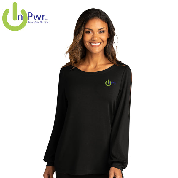 InPwr - LK5600 Port Authority ® Ladies Luxe Knit Jewel Neck Top