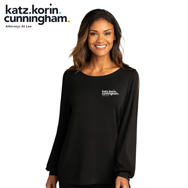 KKC - LK5600 Port Authority ® Ladies Luxe Knit Jewel Neck Top